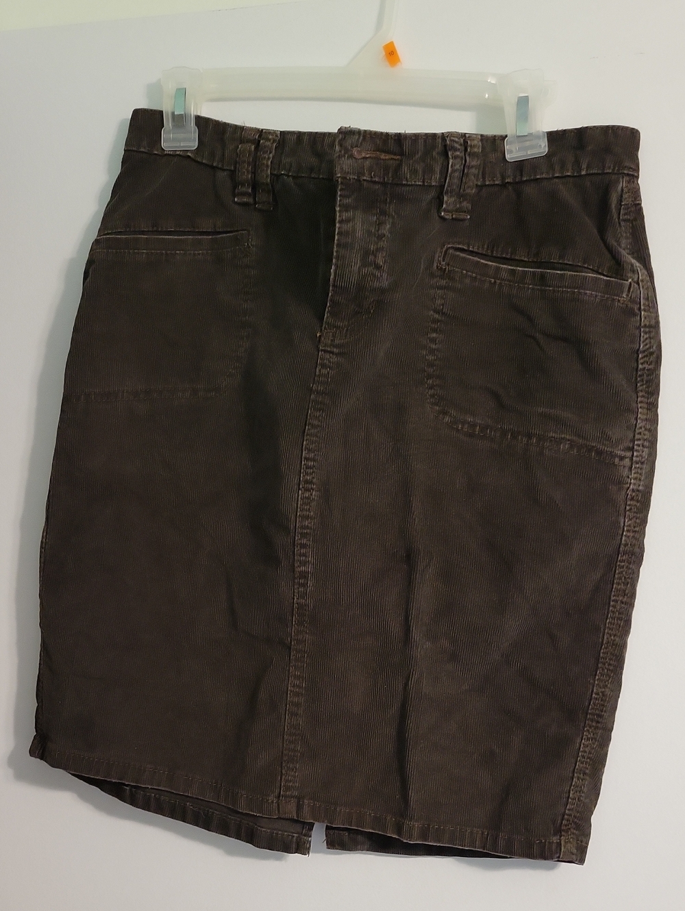 Old NAVY Corduroy Pencil Skirt in Deep Brown